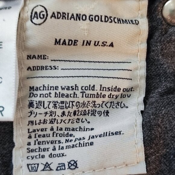AG Adriano Goldschmied jeans low-rise ankle crop denim blue women's size 25 R - Picture 8 of 16
